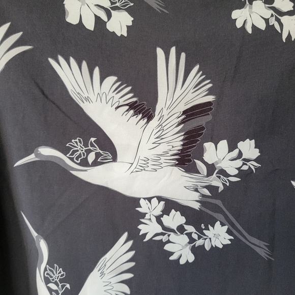 Boohoo Man Muscle Fit Bird Print Shirt - Picture 4 of 8
